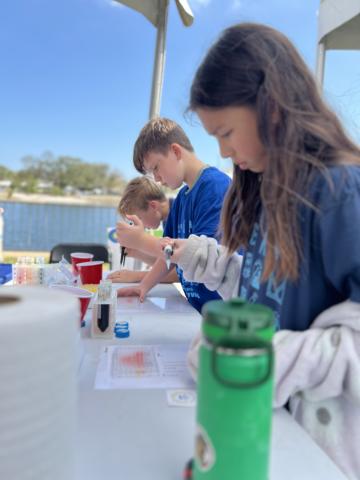 Kids pipetting