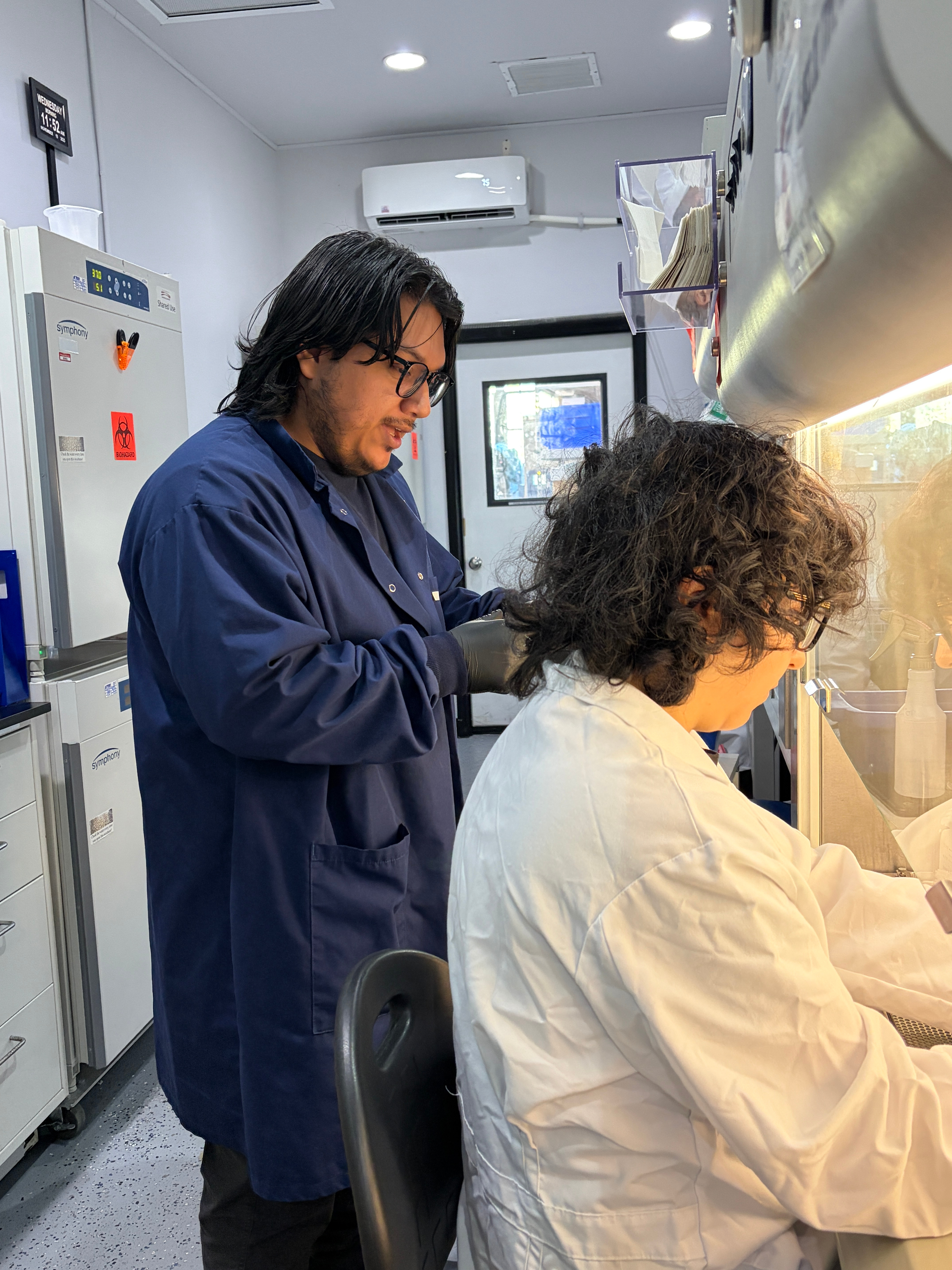 Jesus R. With Intern in BSL-2 