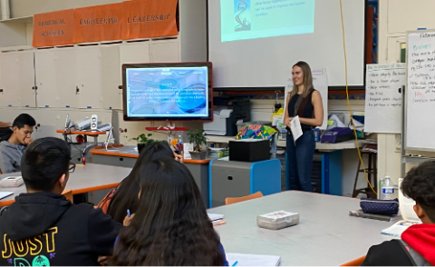 A classroom visit to Sun Valley, California